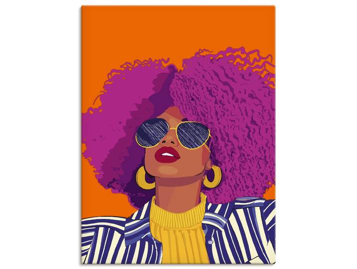 Artland Woman with sunglasses Portrait 1 Stk. tlg. als Alubild, Leinwandbild, Poster, Wandaufkleber in verschied. Grössen
