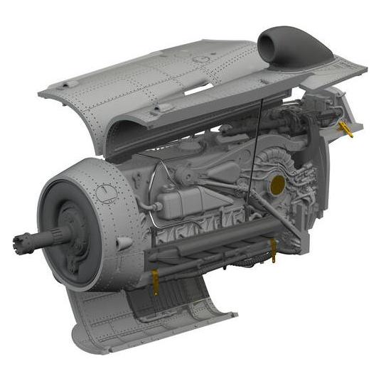 Eduard Bf 109G-10 WNF engine PRINT (672399)