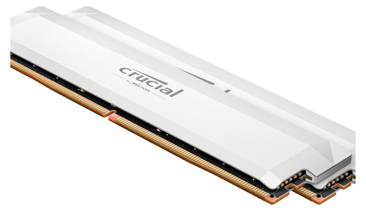 Crucial Pro DDR5-6000 UDIMM werkgeheugen kit, 32GB (2x16GB), wit
