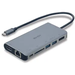 LINDY DST-Mini XT, USB C Laptop Mini Dockingstation