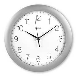 Hama 00185872 Funk Wanduhr 30 cm x 350 cm x 300 mm x 300 mm x 52 mm Silber