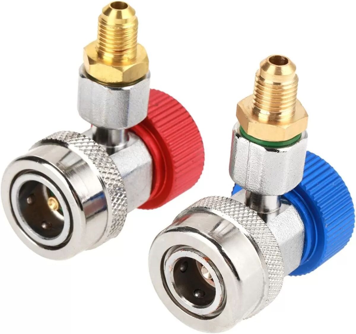 INF Ensemble de raccords rapides R134A ajustables pour climatisation (haute et basse pression)