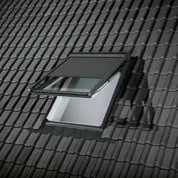 VELUX Solar-Rollladen SST 0000 Aluminium dunkelgrau, 114x140 cm (SK08)