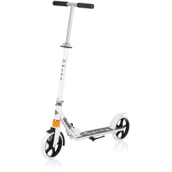 Chipolino Kinderroller Omega PU Räder ABEC-7 Lager verstellbar faltbar Bremse weiß