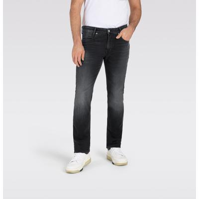 Straight-Jeans MAC "Arne Pipe", Herren, Gr. 32, Länge 32, schwarz (schwarz authentic use), Denim/Jeans, Obermaterial: 93% Baumwolle, 5% Elastomultiester, 2% Elasthan, Jeans Straight-Jeans