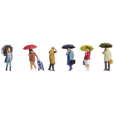 NOCH H0 Menschen im Regen 15523 Fertigmodell
