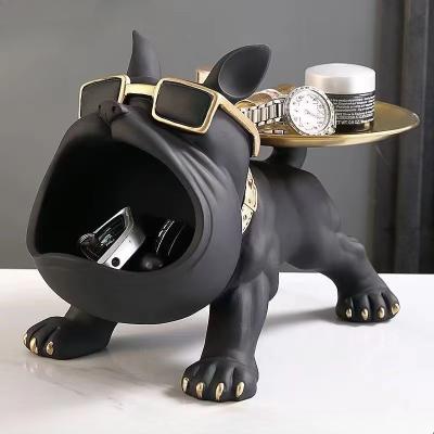Lush Living Finds Resin Craft Art Sculpture, Dog Statue Storage Box, Animal Ornament, Home Puppy Sculpture a