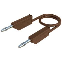 Hirschmann Test & Measurement MLN 25/2,5 BR Messleitung Lamellenstecker 4 mm Lamellenstecker 4 mm 25.00 cm Braun 1 St. 934059105