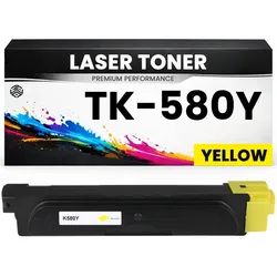 Toner TK-580Y Gelb hochwertige Kyocera alternative TK580Y Premium & Günstig für Kyocera FS- P6021, Kyocera FS-C5150DN