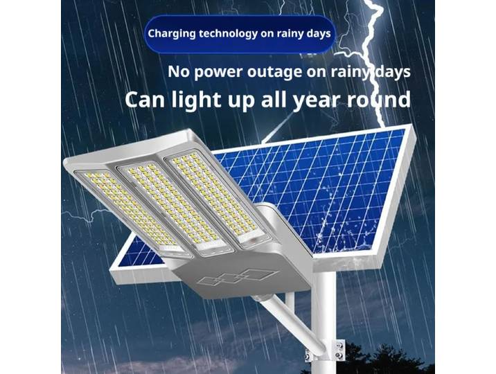Lampe solaire 10000W, lampadaires solaires, projecteurs de sécurité extérieurs étanches pour jardin, cour, parking, éclairage du crépuscule à l'aube
