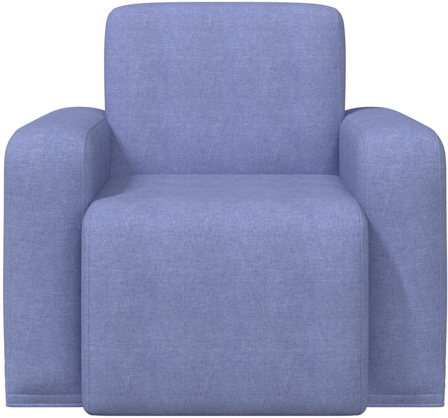 vidaXL Fauteuil Bleu denim Tissu