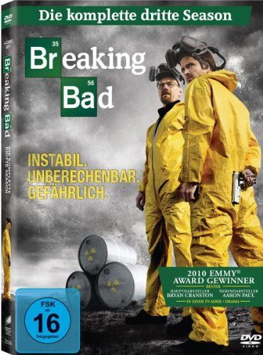 Bryan Cranston - Breaking Bad - Die komplette dritte Season [4 DVDs] - Preis vom 09.10.2026 07:28:09 h