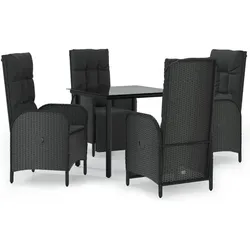 vidaXL, Gartentisch + Balkontisch, Dorlunin (2x Stuhl + 2x Sessel + Tisch) (80 x 80 x 74 cm)