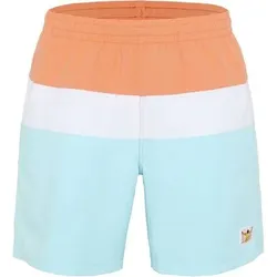 CHIEMSEE Badehose mit Blockstreifen, Größe S in Orange 161442