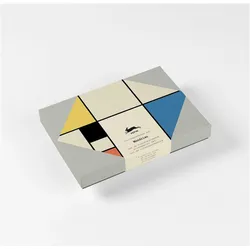The Pepin Press, Grusskarte + Briefpapier, Mondrian (8 Stk.)