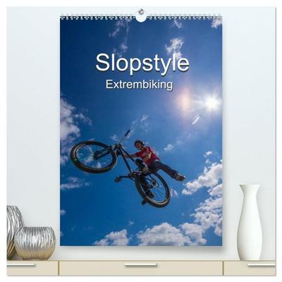 Slopestyle Extrembiking (hochwertiger Premium Wandkalender 2026 DIN A2 hoch), Kunstdruck in Hochglanz