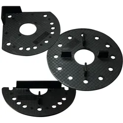 Kieslager für Steinplatten, Betonplatten / Terrassenplatten - Halbkreis