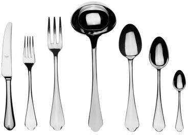 Mepra Dolce Vita Flatware Set with H/H Knives - 51 Pieces