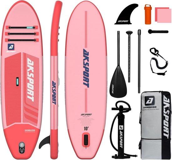 Famanu aufblasbares Stand-Up Paddleboard mit Zubehör - Breites stabiles Design für Jugendliche und Erwachsene