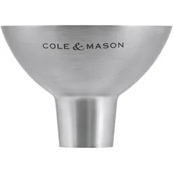 Cole & Mason C&M Dover Trichter Gewürze ES, Pfeffermühle + Salzmühle, Silber