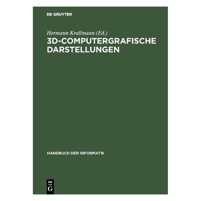De Gruyter Tönnies,K.:3D-Computergrafische Darst. (Deutsch, Hardcover, Heinz U. Lemke, Klaus D. Tönnies) (67825794)