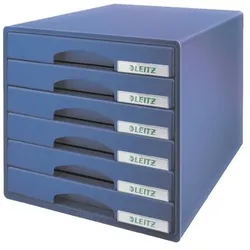 Leitz Schubladenbox 5212 »PLUS« blau, 28.7x27x36.3 cm