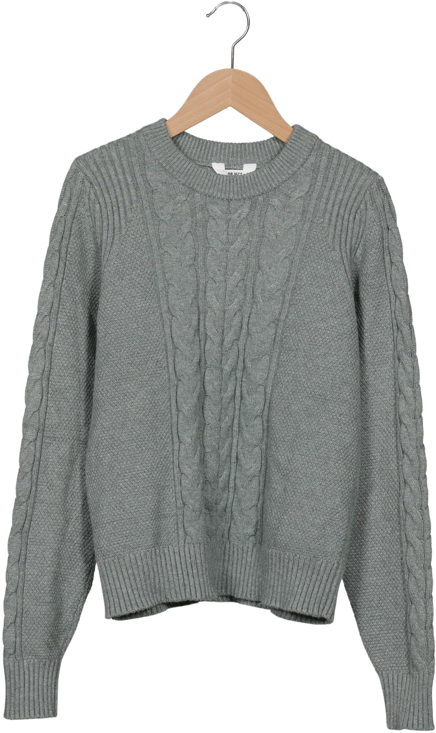 Object Damen Pullover, Grau, Gr. S, Viskose / Synthetik - Second Hand