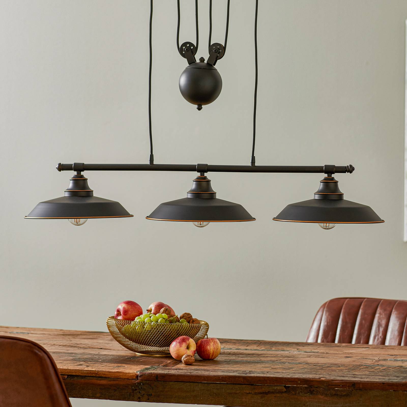 Westinghouse Pendant Light Iron Hill, dimmable, Black, Living / Dining Room, metal, Industrial Design, Ceiling Light