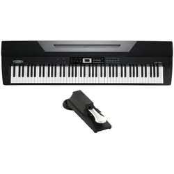 Classic Cantabile SP-150 BK Stagepiano schwarz Set inkl. Pedal