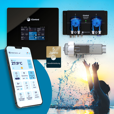 Pool Salzelektrolyse iControl mit Pool-Steuerung