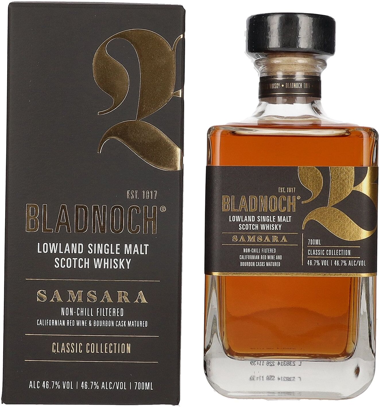 Bladnoch Whisky Bladnoch SAMSARA Lowland Single Malt Scotch Whisky 46,7% Vol. 0,7l in Geschenkbox