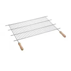 Zink Barbecue Grill. 80X40Cm Sauvic Holz Griffe