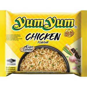 Yum-Yum Fertiggericht Instant Nudeln Chicken, Nudelsuppe mit Hühnergeschmack, 60 g