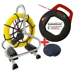 RUNPOTEC Glasfaserstab m.Haspel u. Einziehh 11121