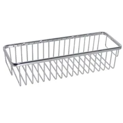 KOH-I-NOOR Griglie 45807 Ablage 35x12x8 cm, chrom einfache Montage ohne Bohren 45807