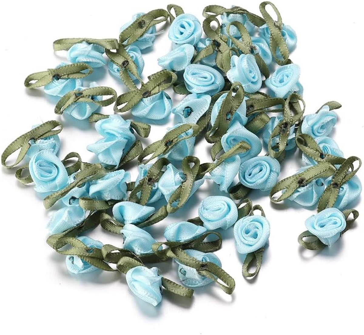100 Stuks Mini Satijnen Rozen voor Knutselen en Decoratie