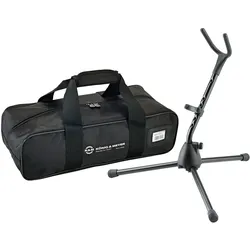 K&M 14315 Sopran-Saxophonständer Set inkl. Tasche