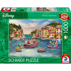 Schmidt Spiele Disney Mickey and Minnie in Italy Thomas Kinkade 1000 Teile Puzzle