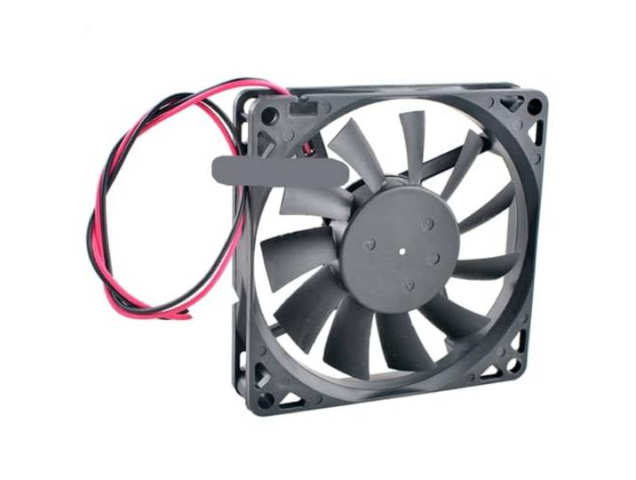 DJT80RBAS1-S02 DC12V 0.04A Kühlventilator für Kühlschränke 80mm 12V 0.04A Kühlventilator für Kühlschrank, 2pin, 20dBA, 50000h, 11 Blätter, Fluidlager, 0.48W