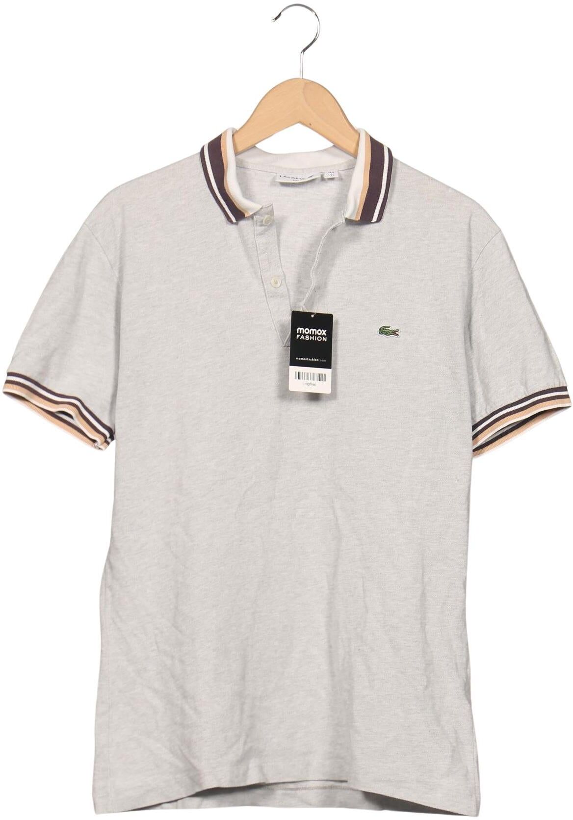 Lacoste Herren Poloshirt, Grau, Gr. L (Lacoste 5), Baumwolle - Second Hand