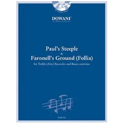 Paul/'s steeple and faronell/'s ground (+CD) for treble recorder and bc, Fachbücher von Diego Ortiz Toledano