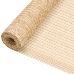 Helloshop26 - Beigefarbenes Sichtschutznetz 1 x 25 m HDPE 195 g/m2 02_0007813