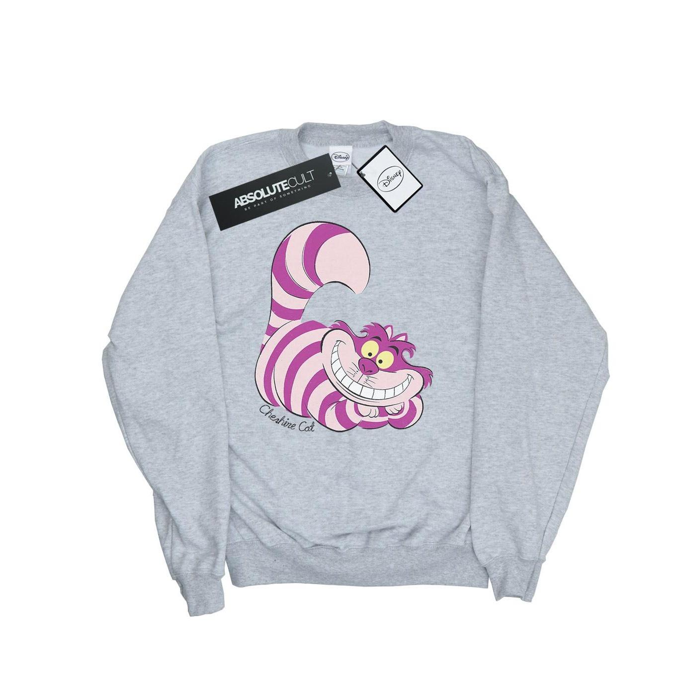 Disney Heren Alice In Wonderland Cheshire Cat Sweatshirt (Sportgrijs)