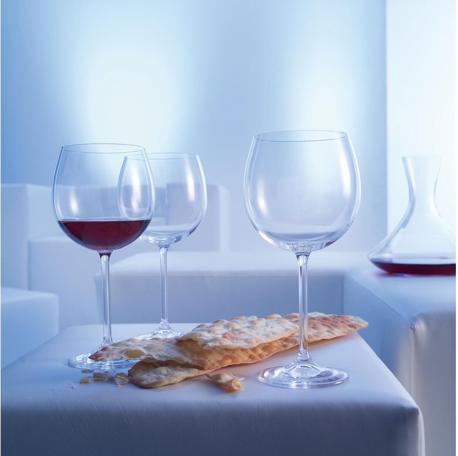 Rotweinglas MONTANA-GLAS "Pure 630 ml", transparent, H:22cm Ø:9cm, Kristallglas, Trinkgefässe, Rotweinglas transparent Ø 9cm x 22cm, 630ml, 6 Stk.
