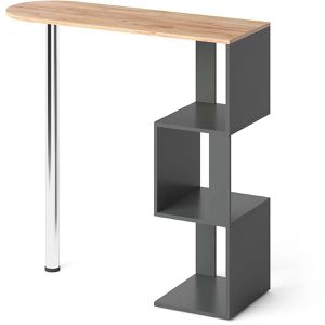 Vicco Bartisch Vincent,goldkraft eiche / anthrazit, mit 3 Regalfächern, (B/H/T) 113 x 111,8 x 39,8cm