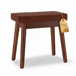 Classic Cantabile Design-Pianobank Velours Nuss
