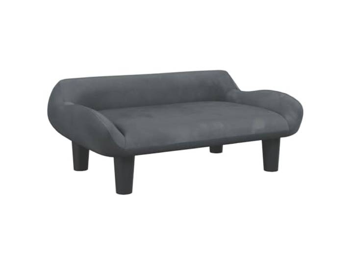 vidaXL Lit pour Chien Gris foncé 70x40x24 cm Velours