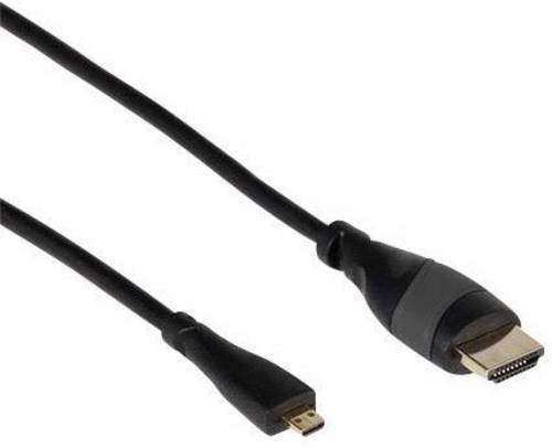 Joy-it HDMI-Kabel Raspberry Pi [1x HDMI-Stecker - 1x HDMI-Stecker D Micro] 1m Schwarz