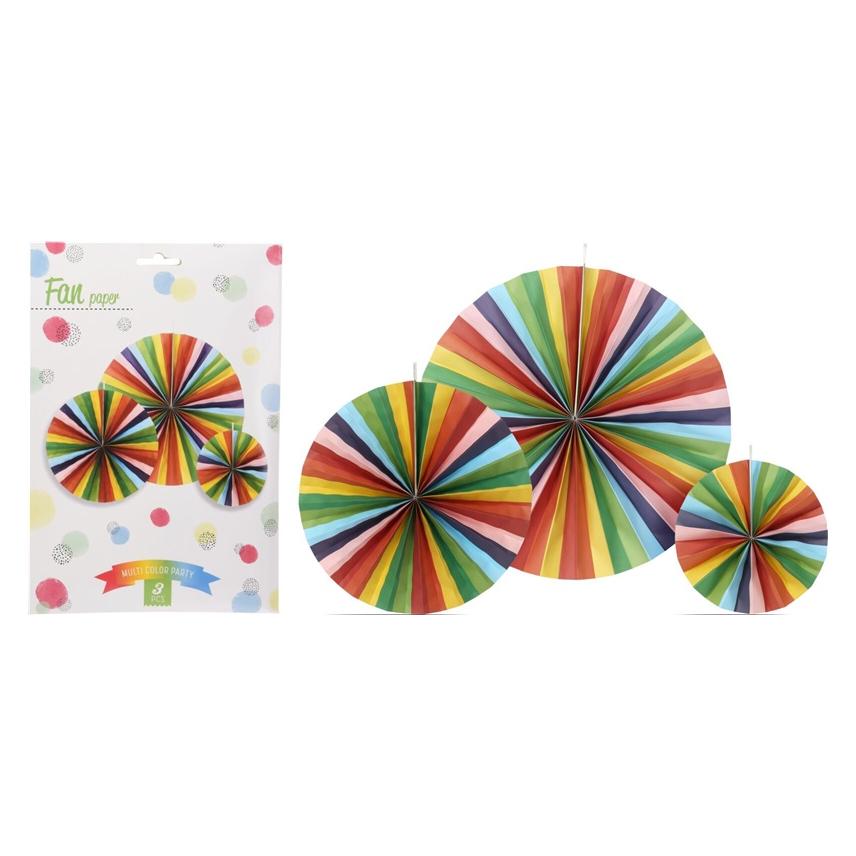 Fächerpapier in mehreren Farben, 3er-Set (3 Stk.) (47439192)