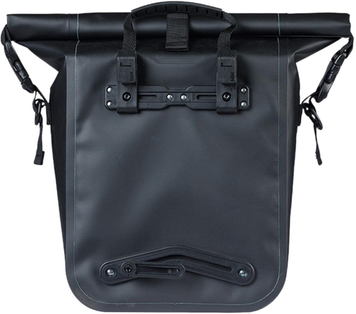 Basil "Rivo, Tarpaulin MIK" Wasserdichte Gepäckträgertasche aus Tarpaulin mit MIK-Hooks schwarz B/H/T: 31,6cm x 10,5cm x 36,9cm